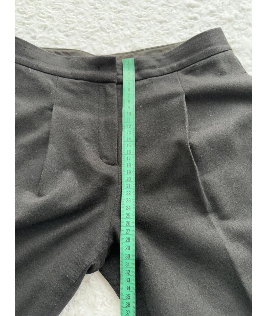 DKNY Черные шерстяные прямые брюки, фото 8