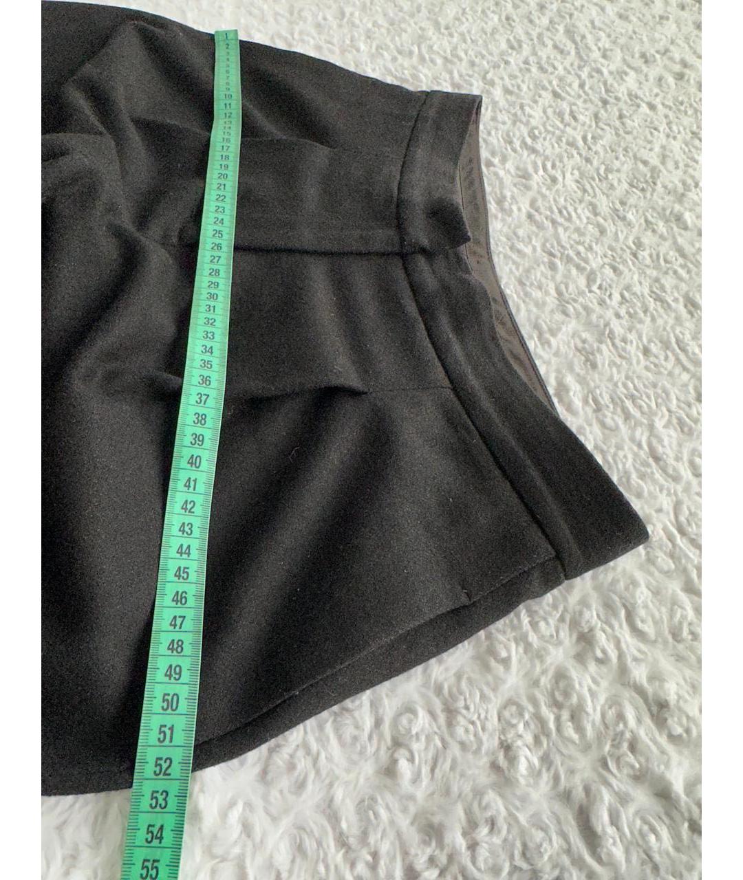 DKNY Черные шерстяные прямые брюки, фото 4