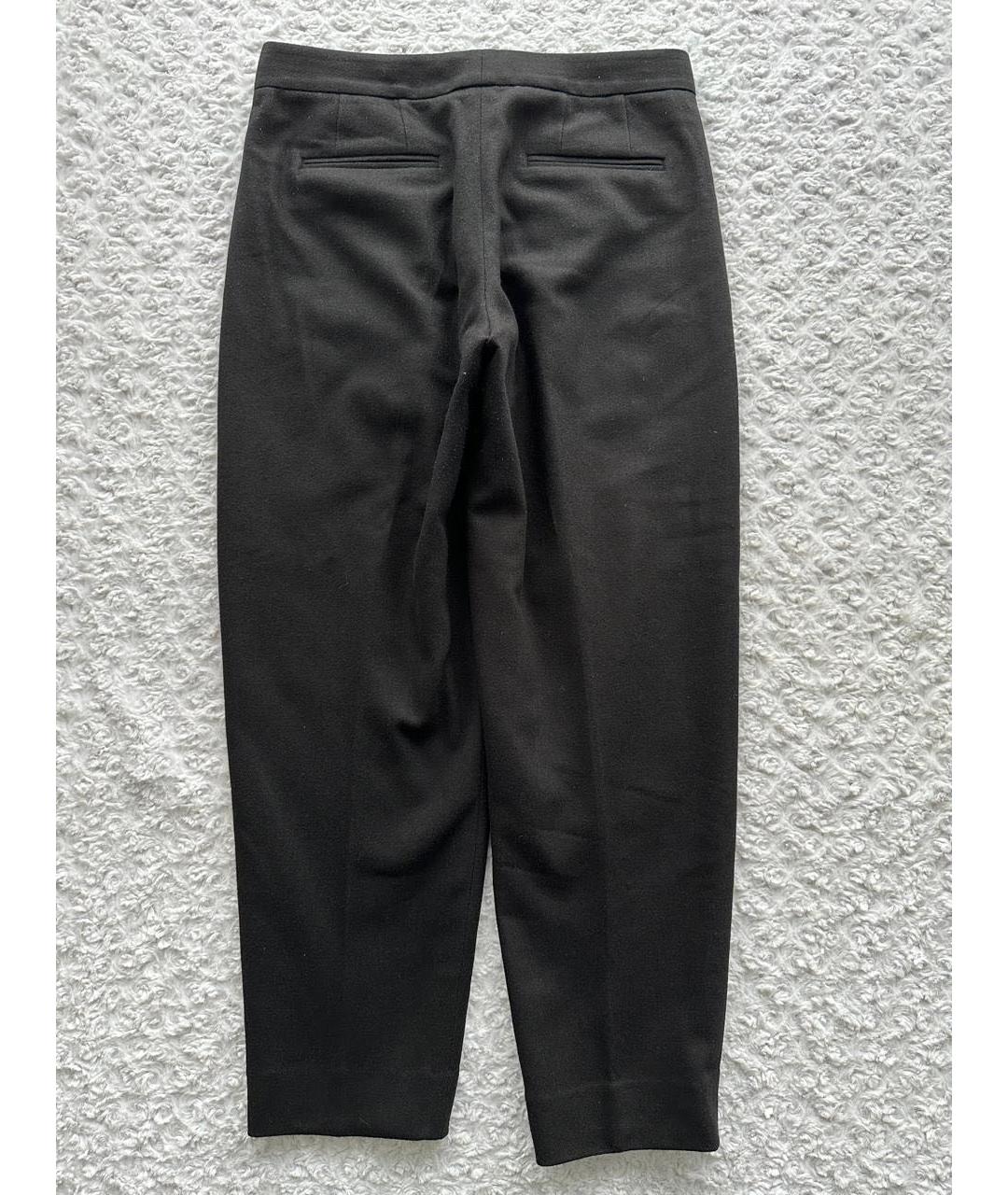 DKNY Черные шерстяные прямые брюки, фото 2