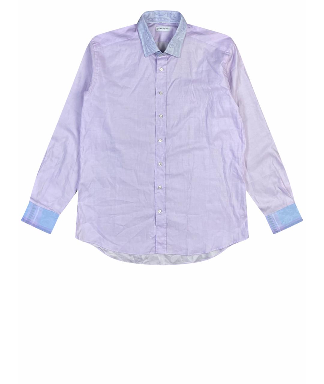 ETRO Фиолетовая хлопковая кэжуал рубашка, фото 1