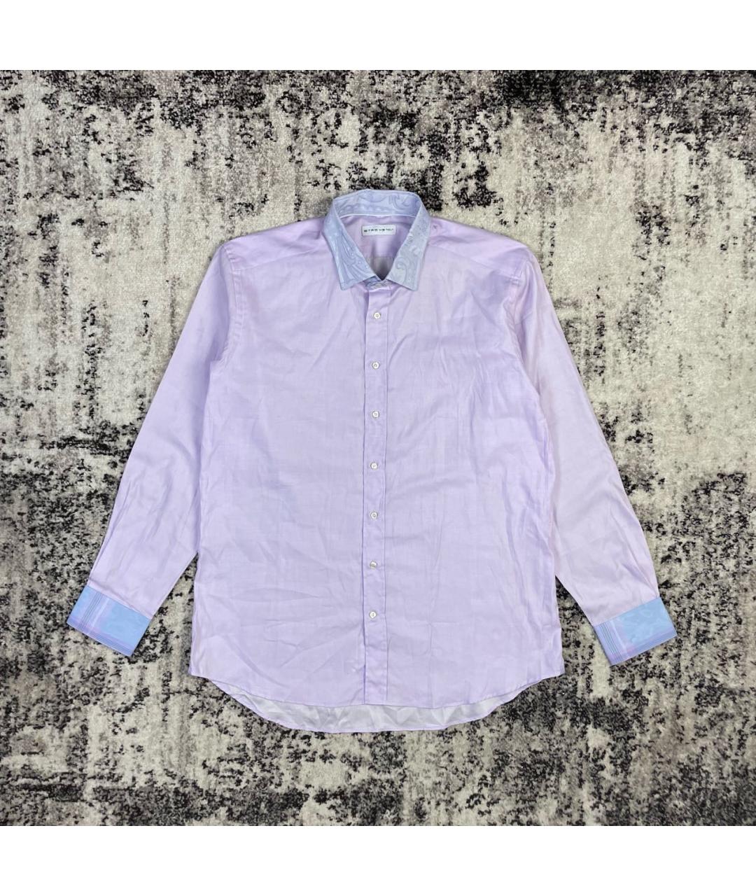 ETRO Фиолетовая хлопковая кэжуал рубашка, фото 8