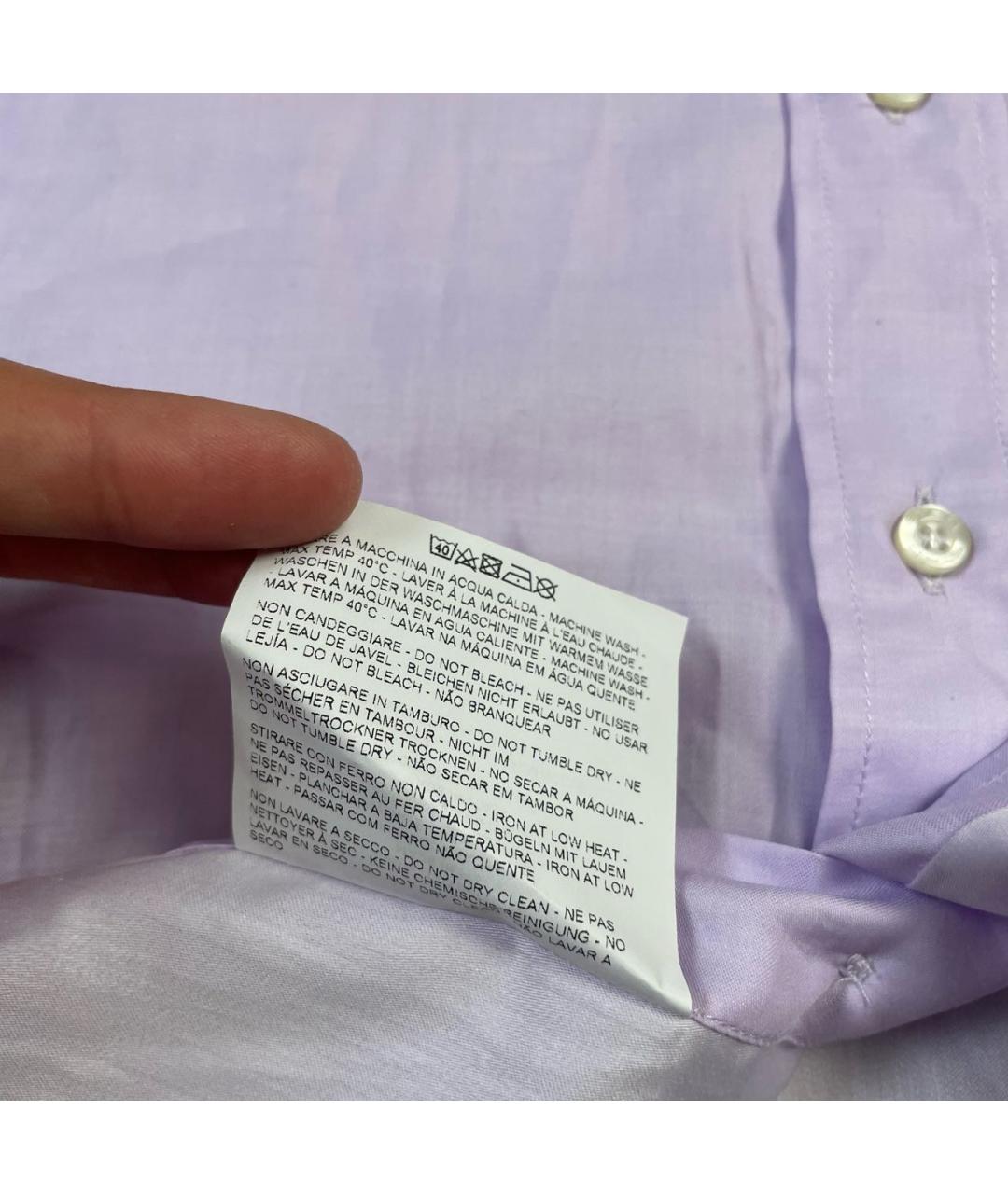 ETRO Фиолетовая хлопковая кэжуал рубашка, фото 7