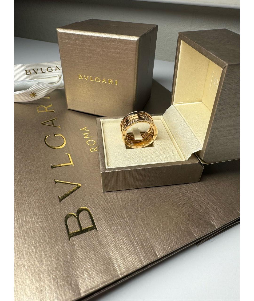 BVLGARI Золотое кольцо из розового золота, фото 9