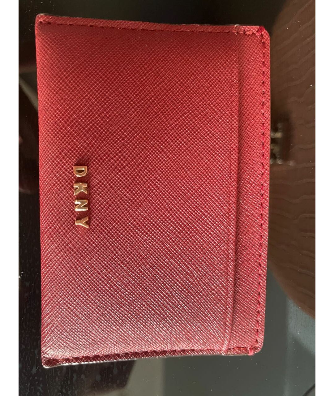 DKNY Бордовый кошелек из искусственной кожи, фото 3