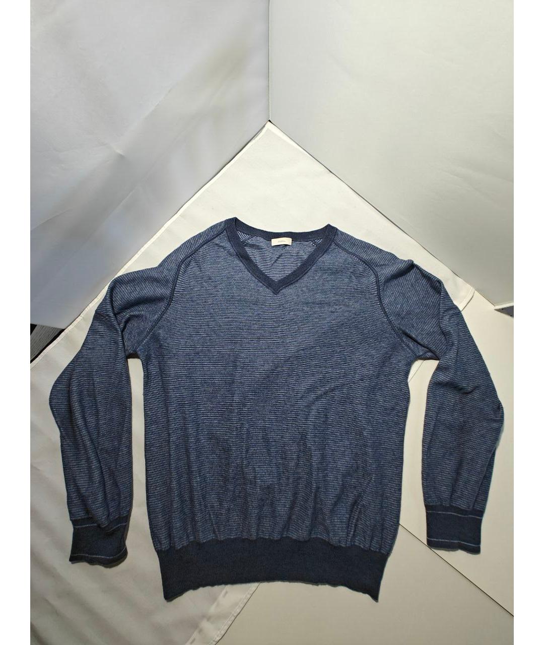 MALO Синий кашемировый джемпер / свитер, фото 4