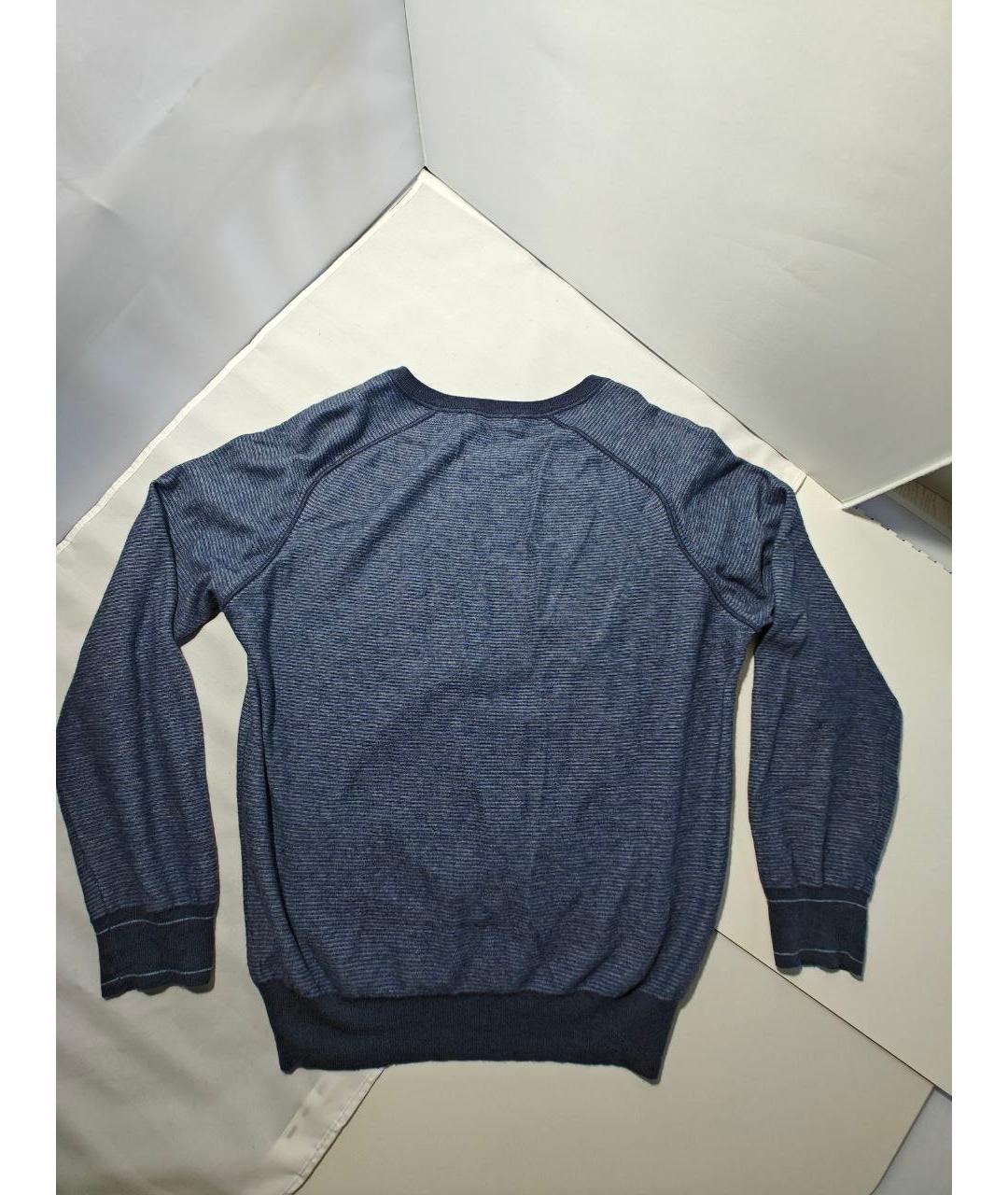 MALO Синий кашемировый джемпер / свитер, фото 2