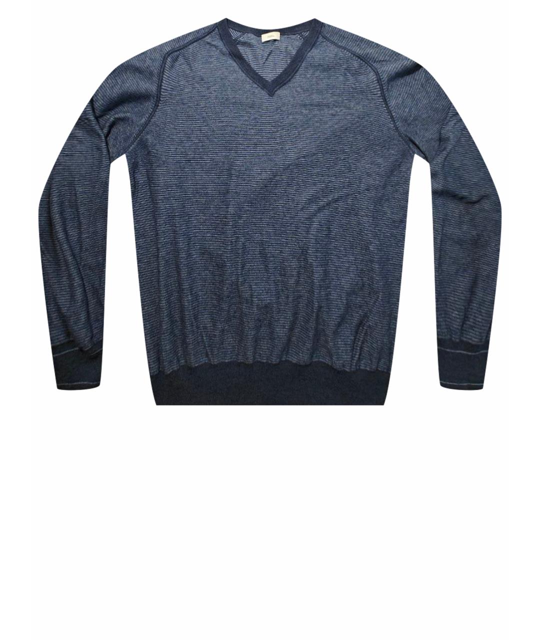 MALO Синий кашемировый джемпер / свитер, фото 1