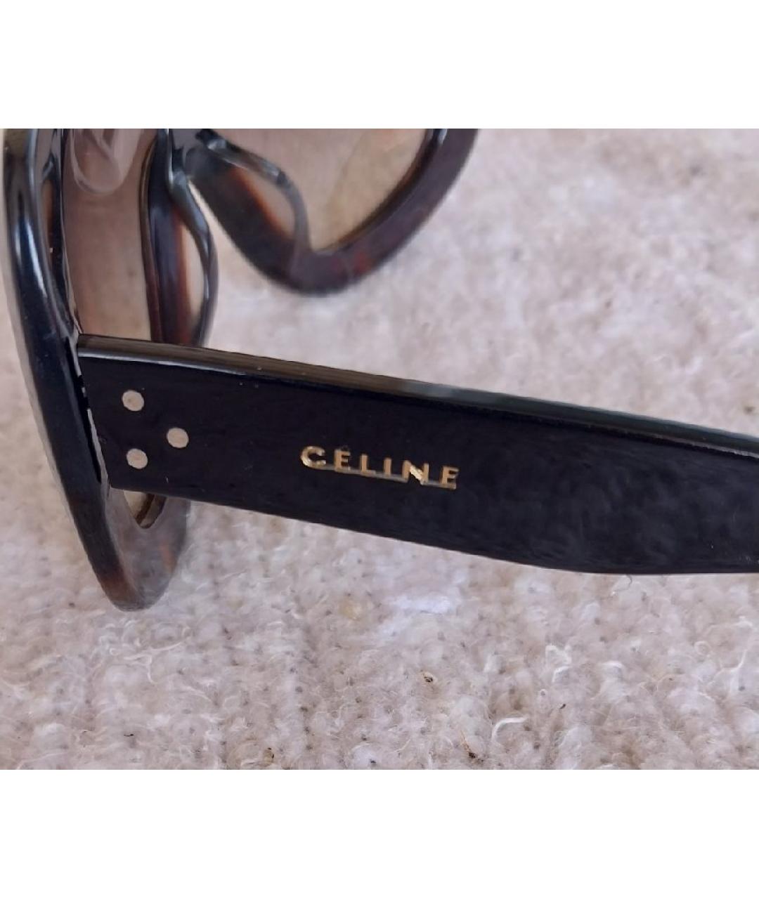 CELINE Черные пластиковые солнцезащитные очки, фото 3