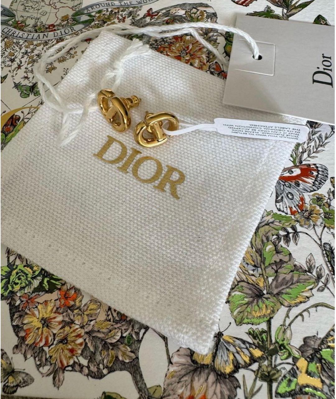 CHRISTIAN DIOR Золотые серьги, фото 4