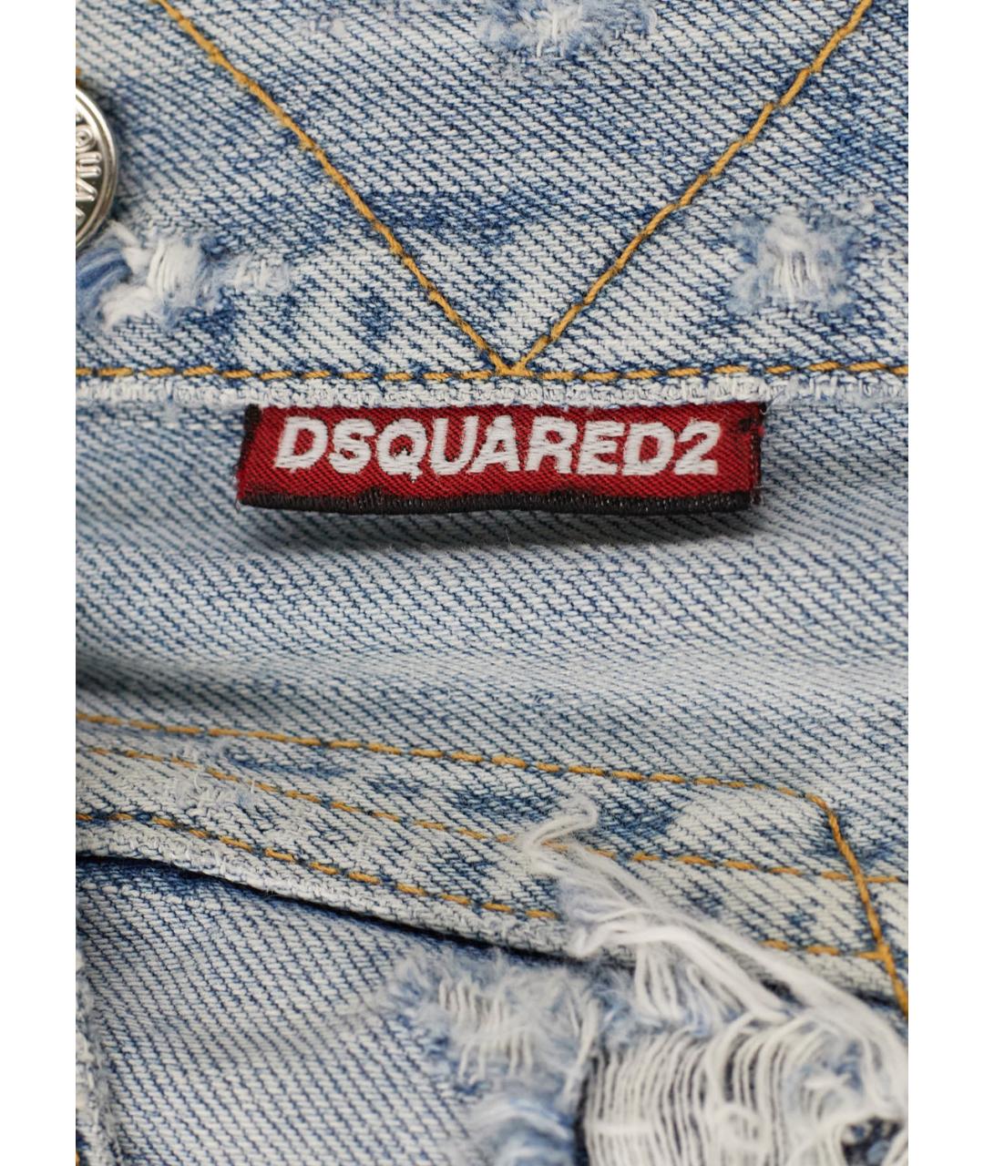 DSQUARED2 Серый хлопковый сарафан, фото 3