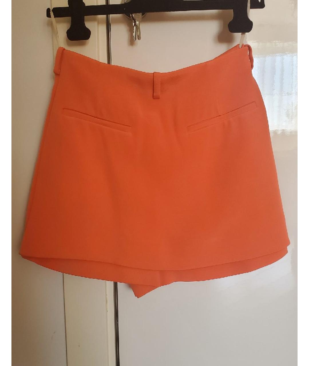 VALENTINO Оранжевое шерстяные шорты, фото 2