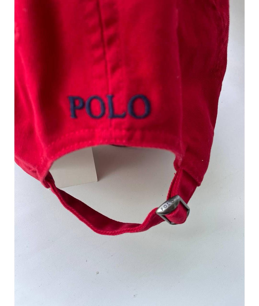 POLO RALPH LAUREN Красная хлопковая кепка/бейсболка, фото 3