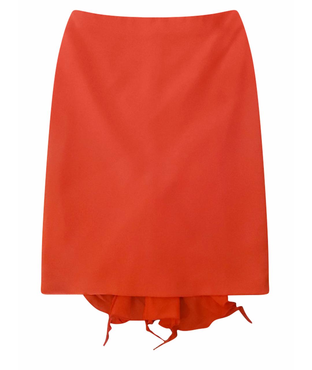EMANUEL UNGARO Красная ацетатная юбка мини, фото 1