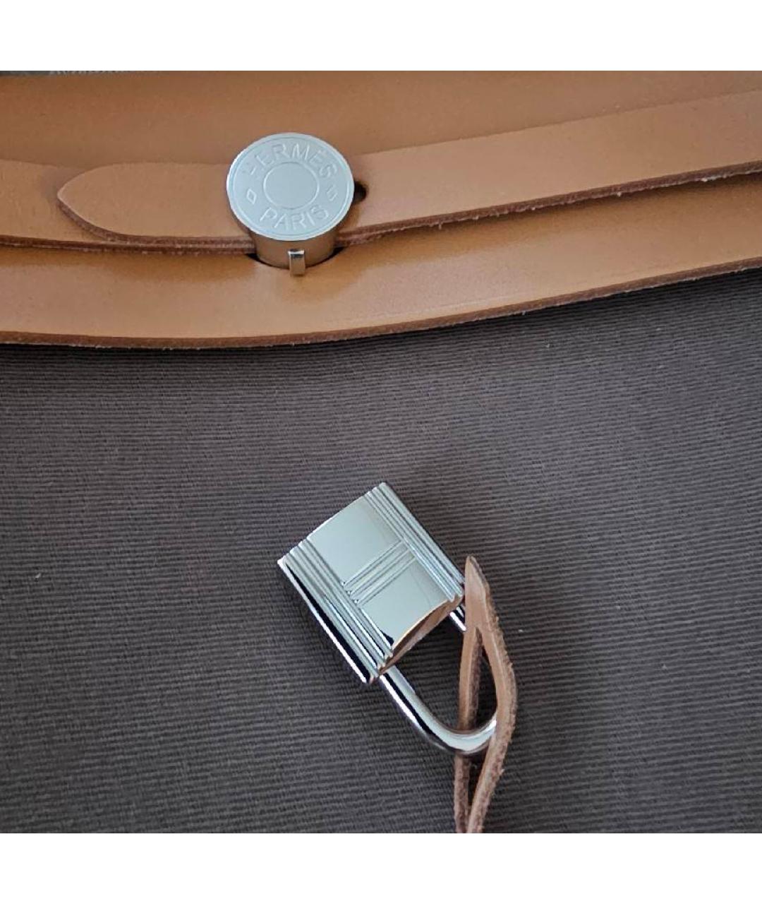 HERMES Коричневая сумка с короткими ручками, фото 2