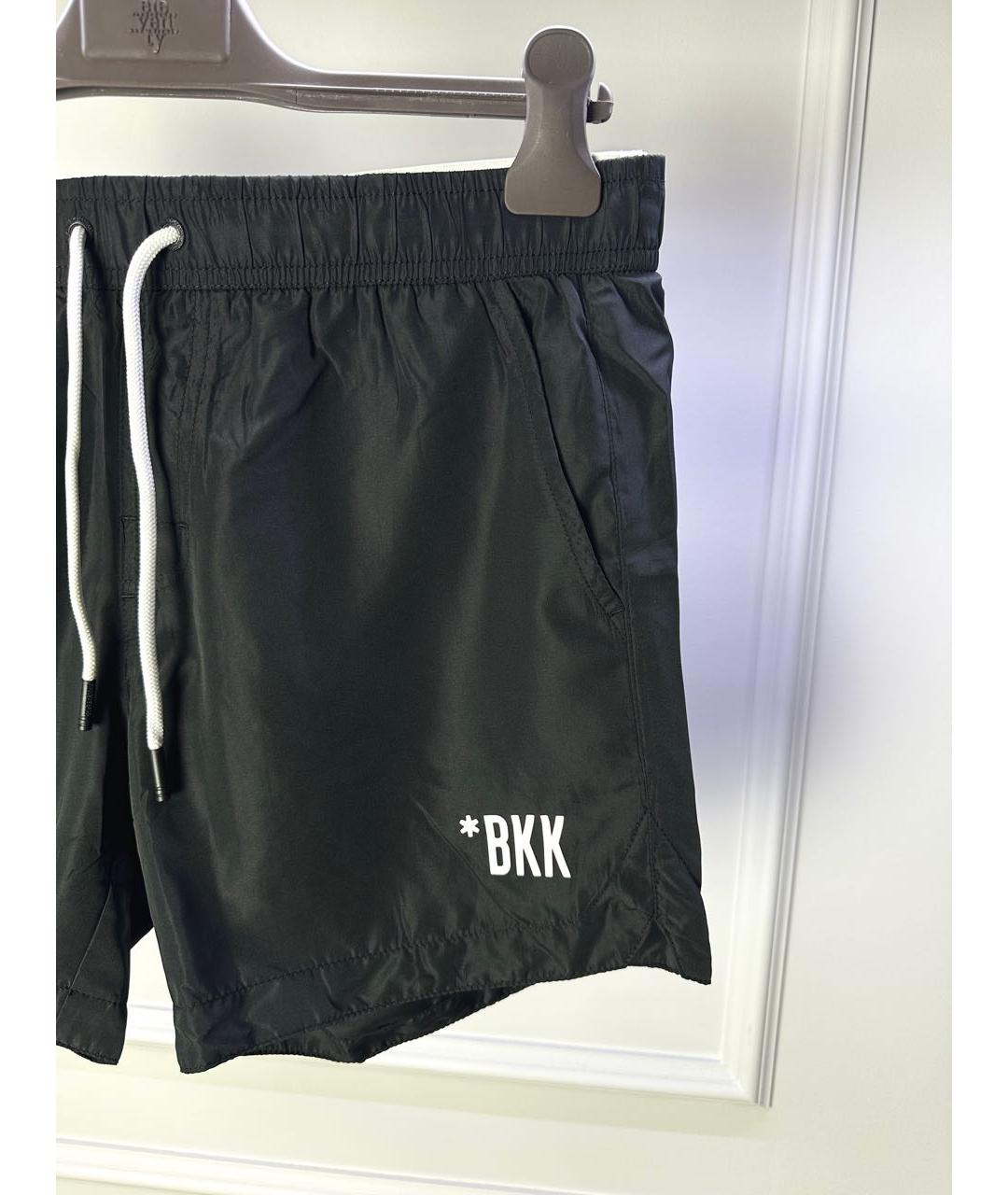 BIKKEMBERGS Черные полиэстеровые шорты, фото 3