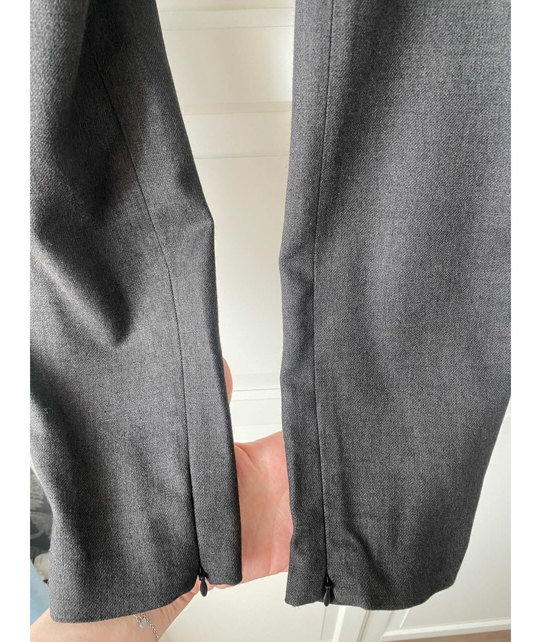 PINKO Антрацитовые вискозные брюки узкие, фото 5