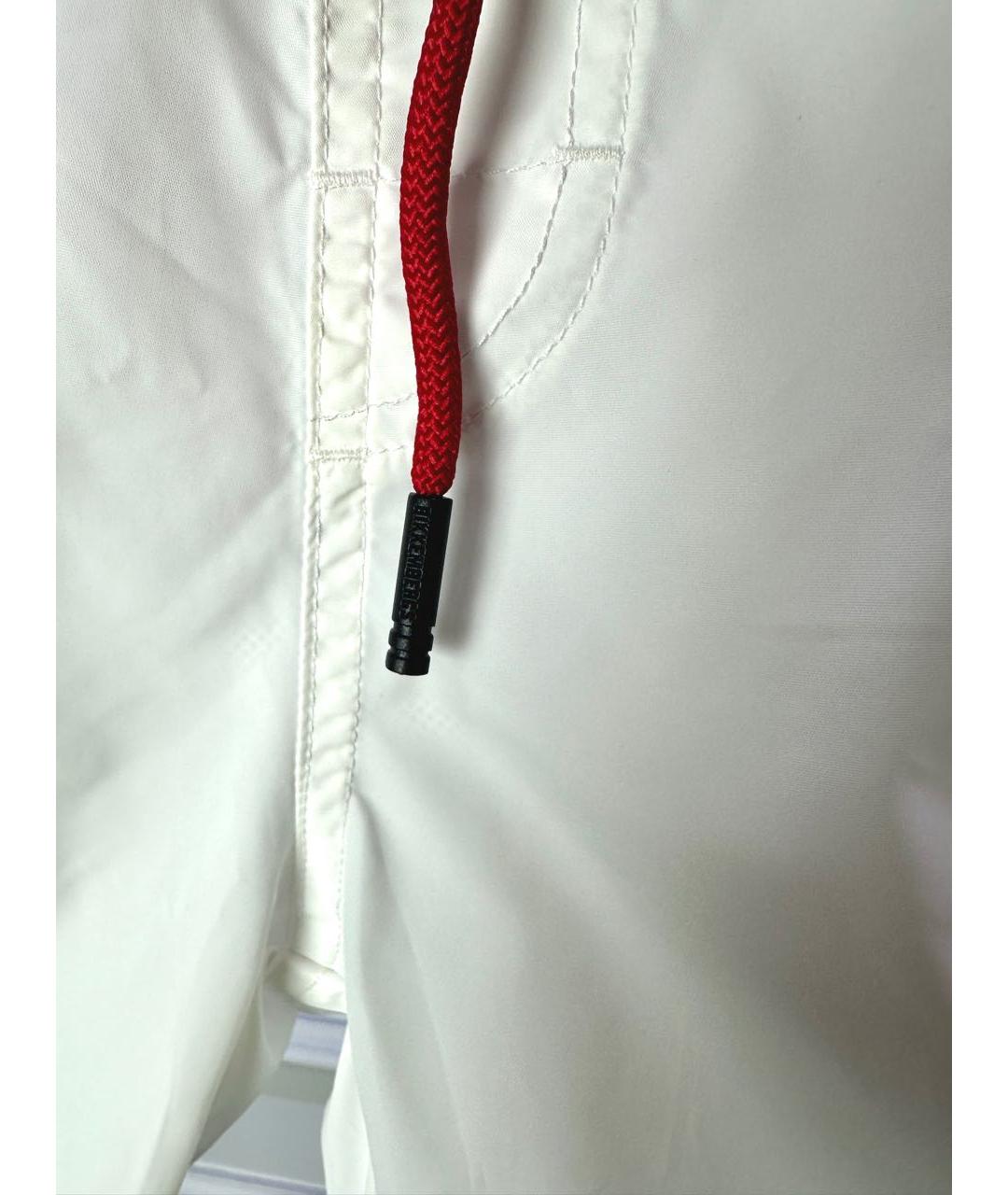 BIKKEMBERGS Белые полиэстеровые шорты, фото 3