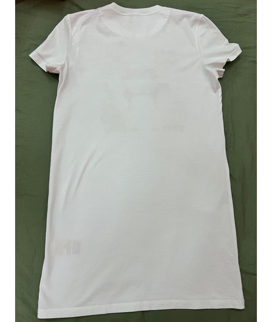 HERMES Белое хлопковое повседневное платье, фото 3