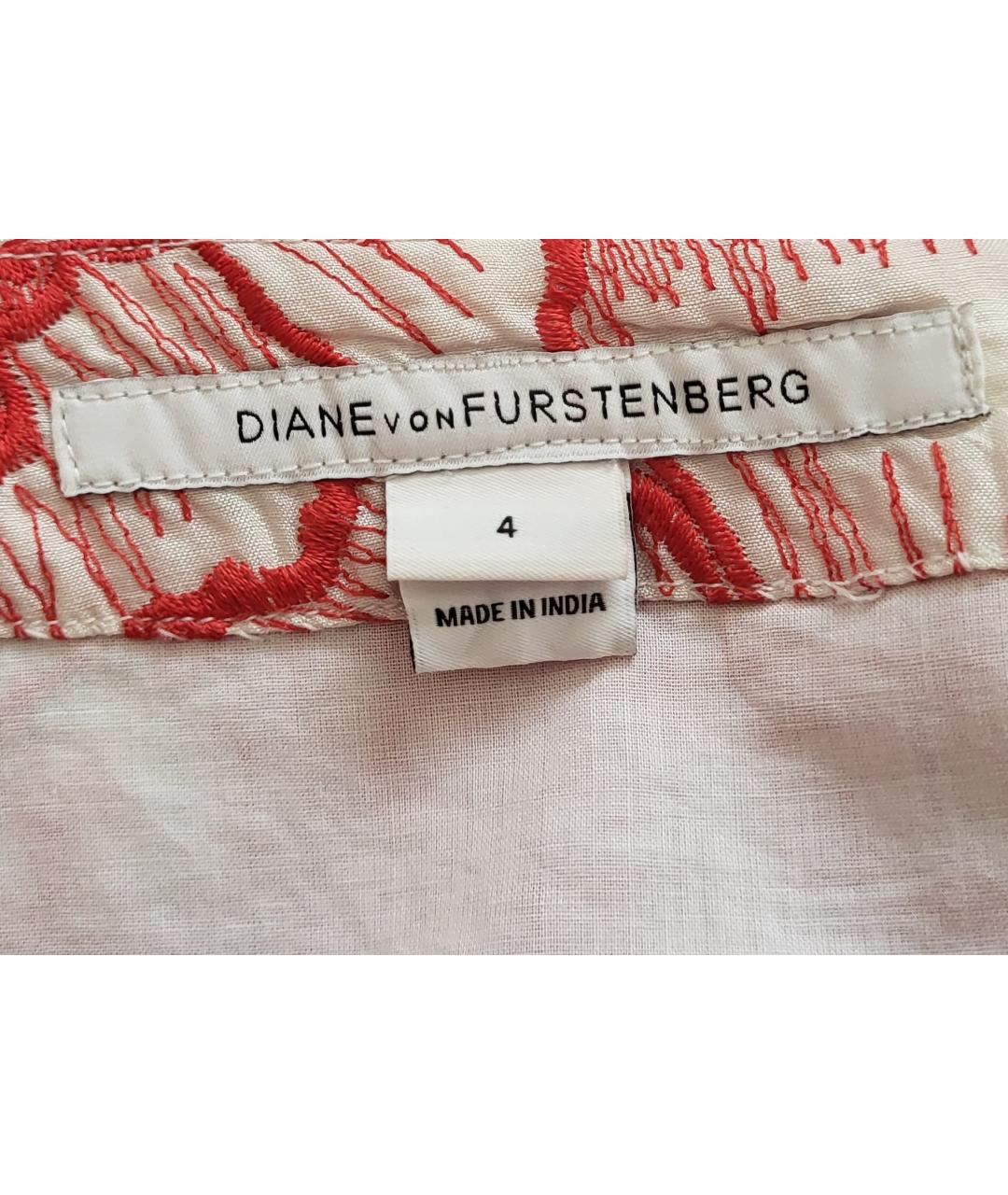 DIANE VON FURSTENBERG Красная хлопковая юбка мини, фото 2