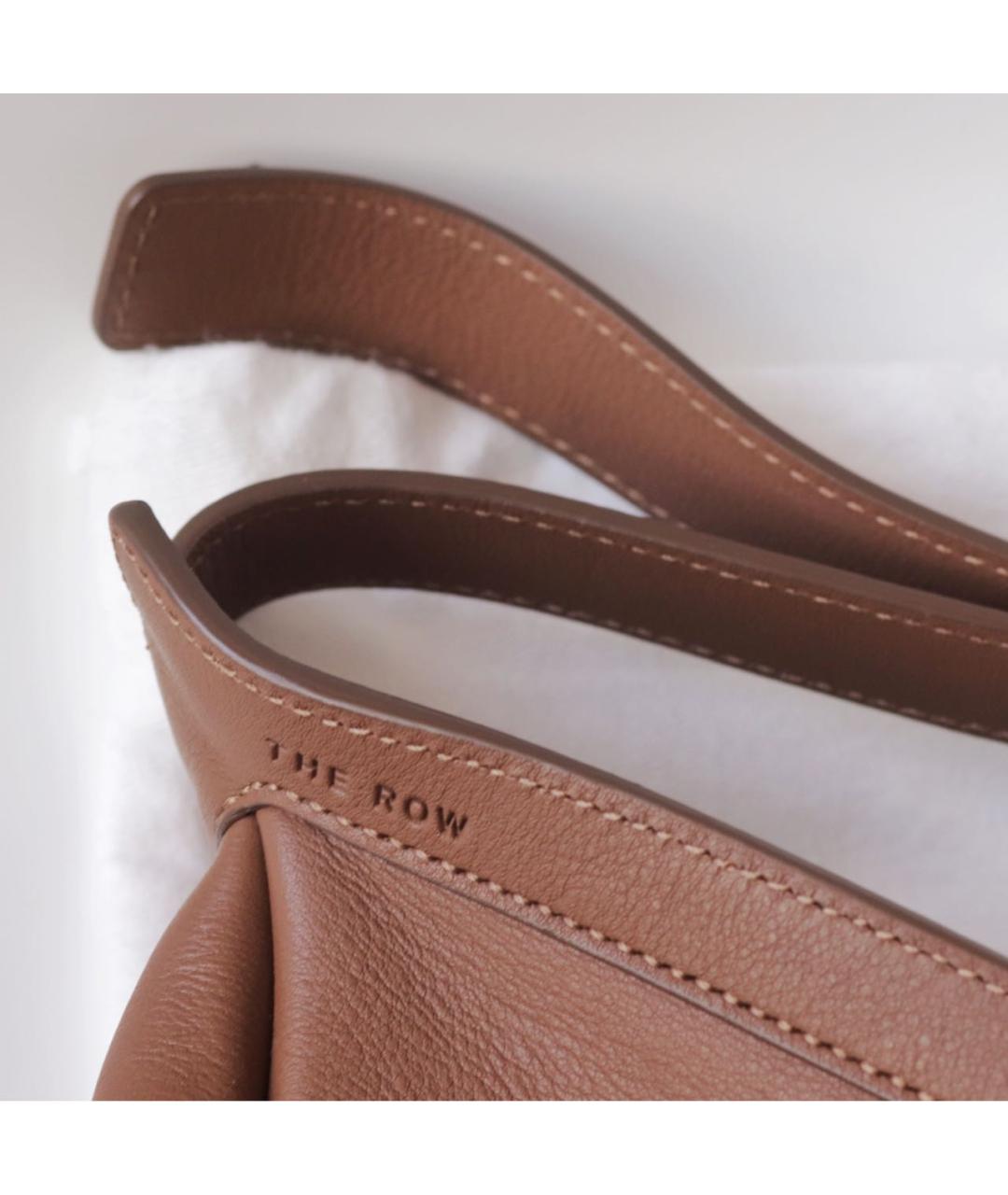 THE ROW Коричневая кожаная сумка через плечо, фото 4