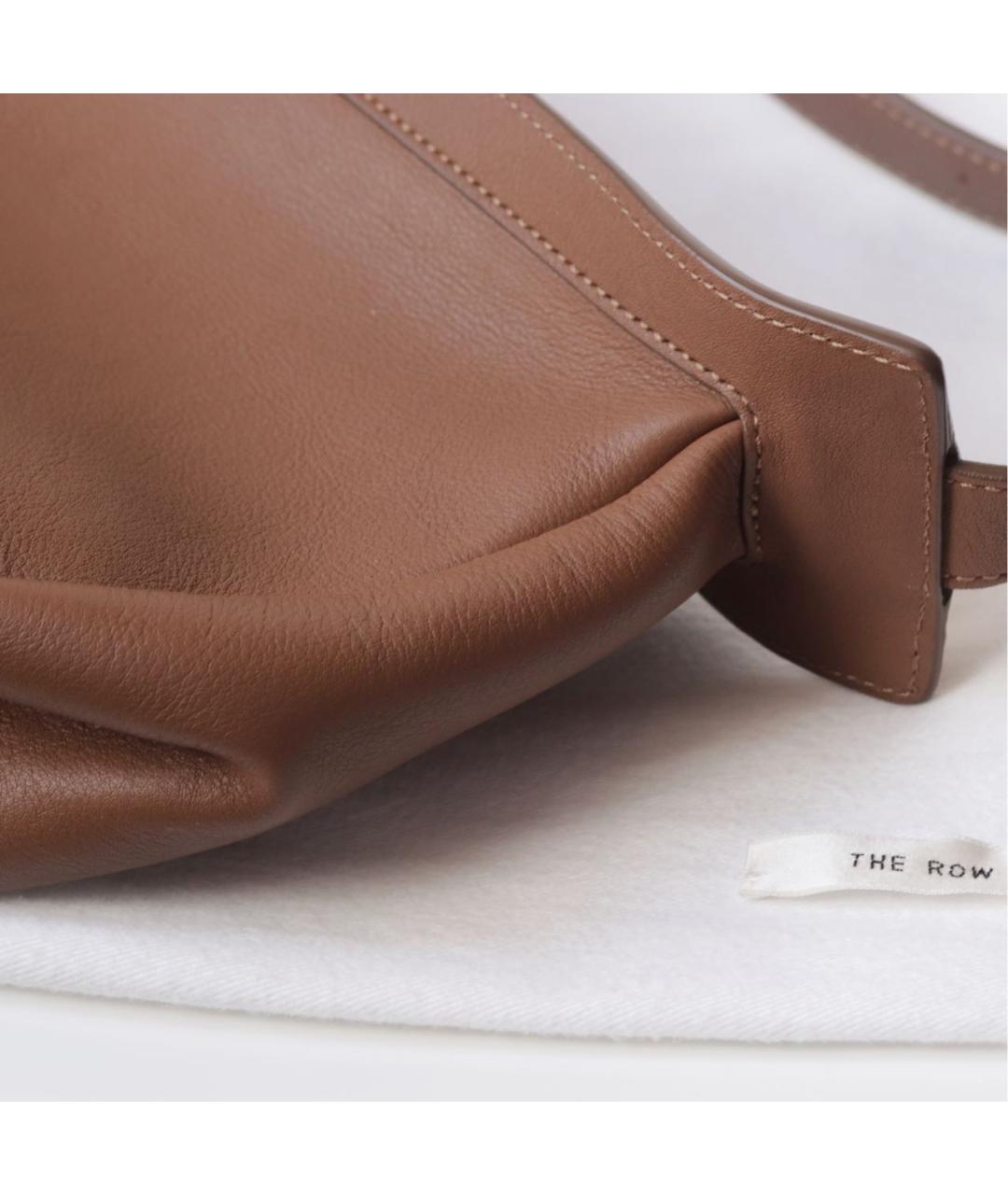 THE ROW Коричневая кожаная сумка через плечо, фото 5