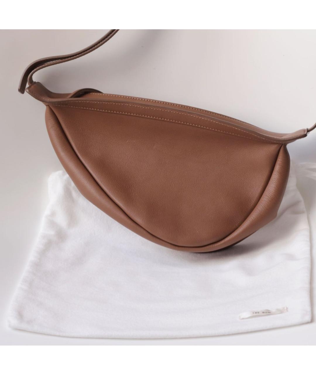THE ROW Коричневая кожаная сумка через плечо, фото 2