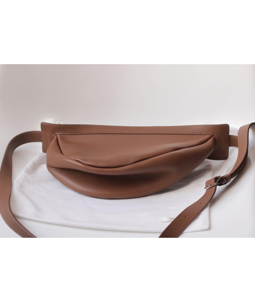 THE ROW Коричневая кожаная сумка через плечо, фото 7