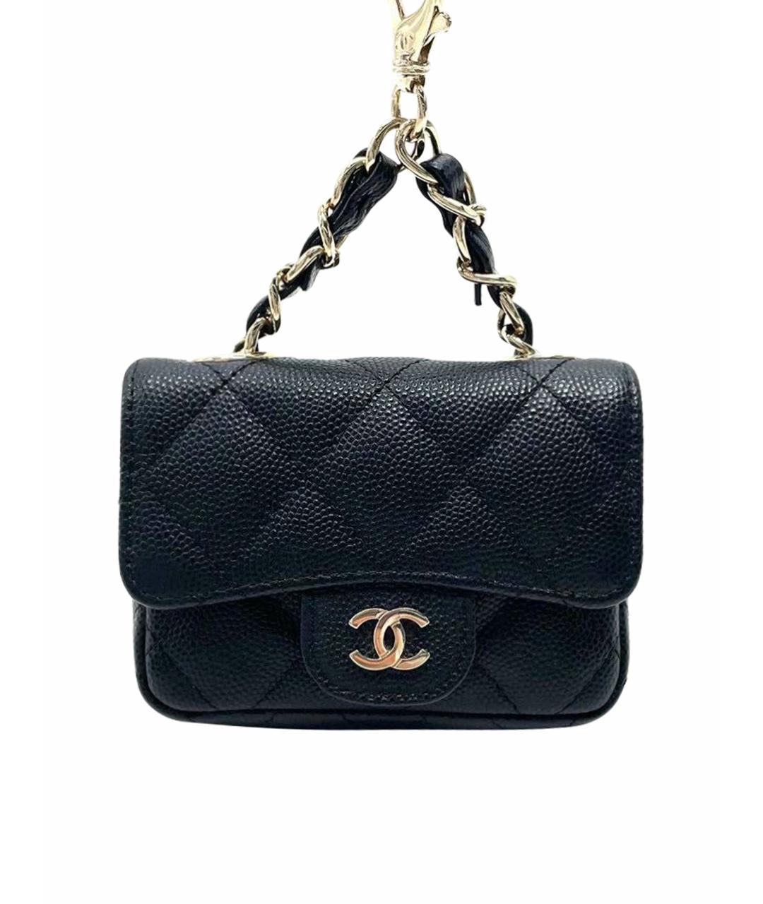 CHANEL Черная кожаная поясная сумка, фото 1