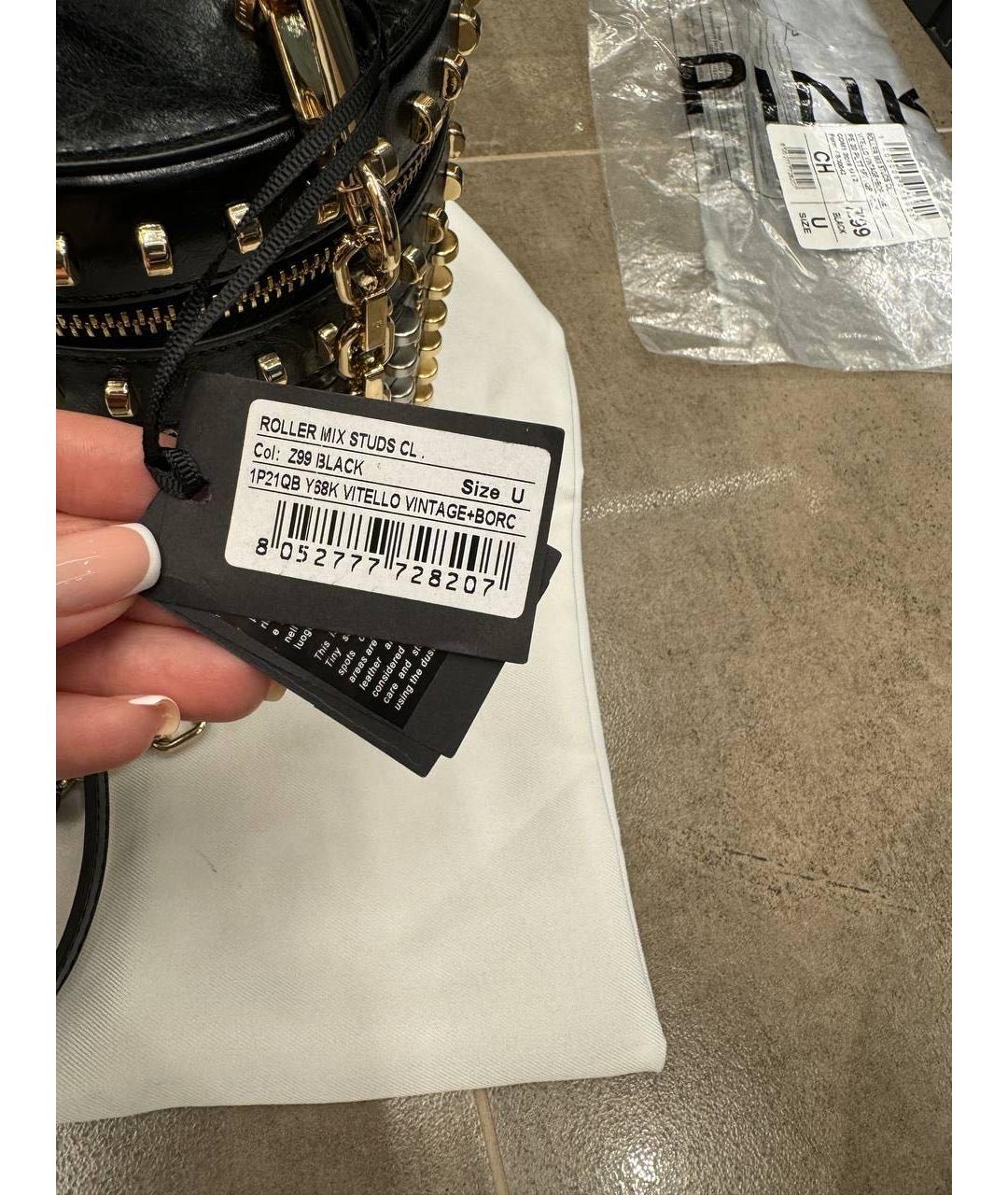 PINKO Черная сумка через плечо, фото 6