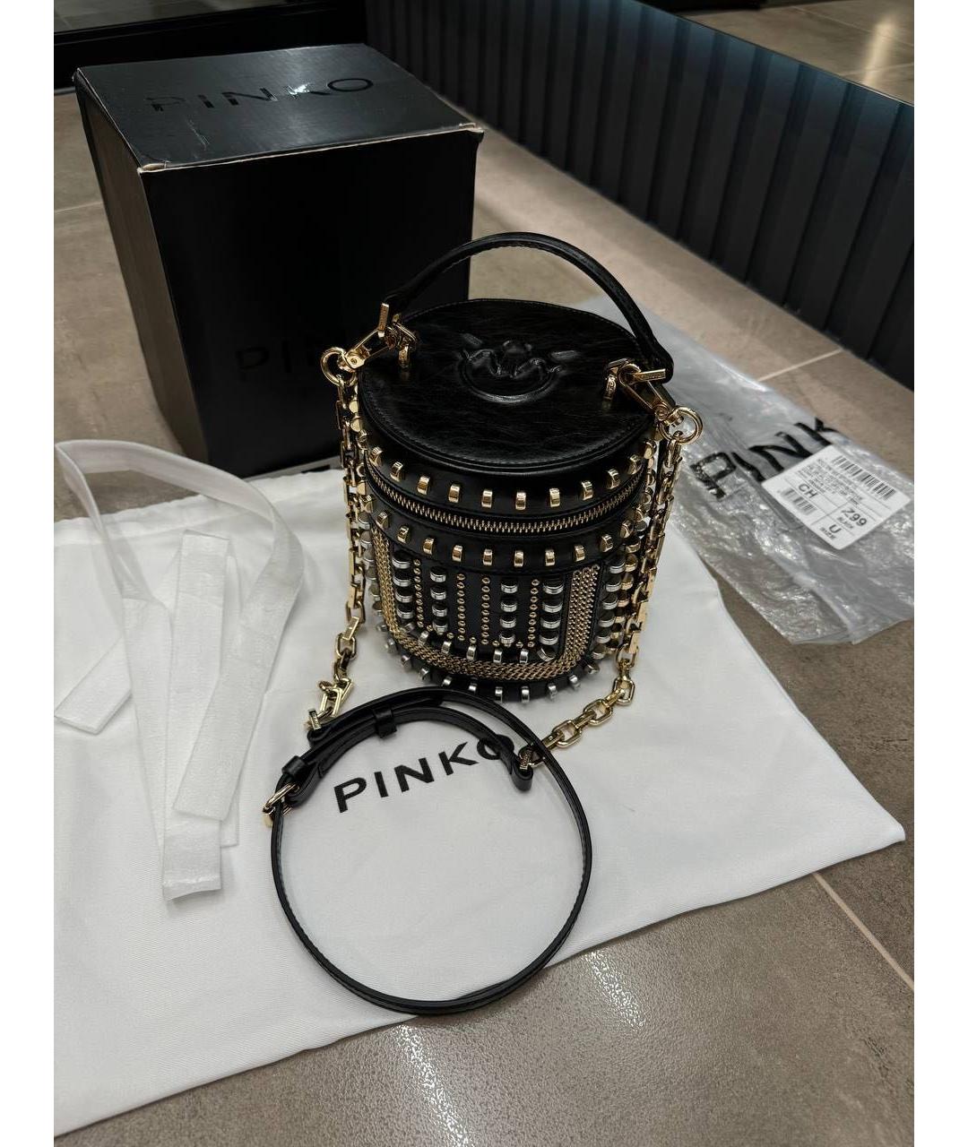 PINKO Черная сумка через плечо, фото 3