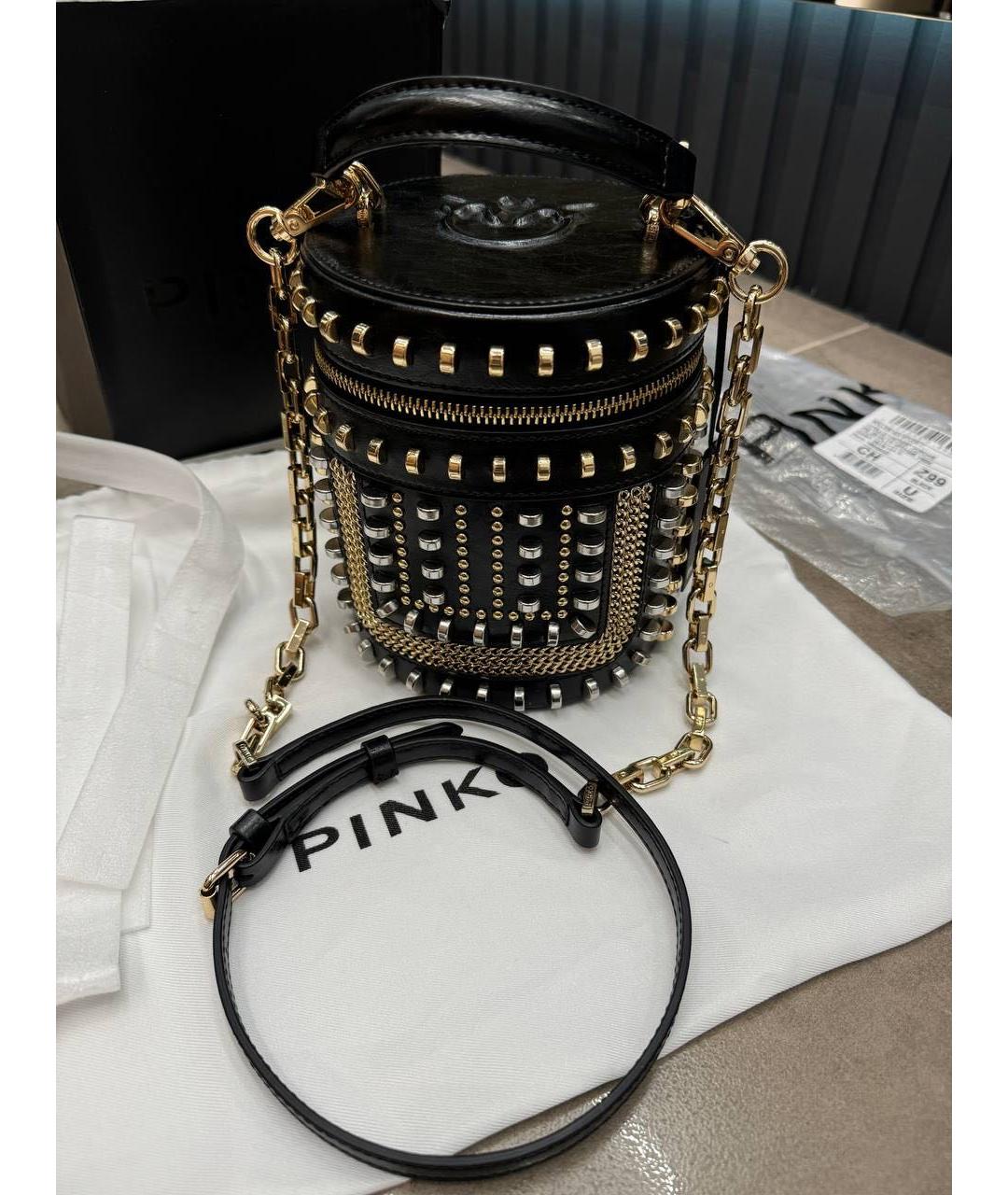 PINKO Черная сумка через плечо, фото 8