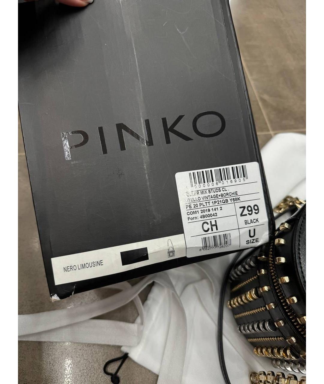 PINKO Черная сумка через плечо, фото 7