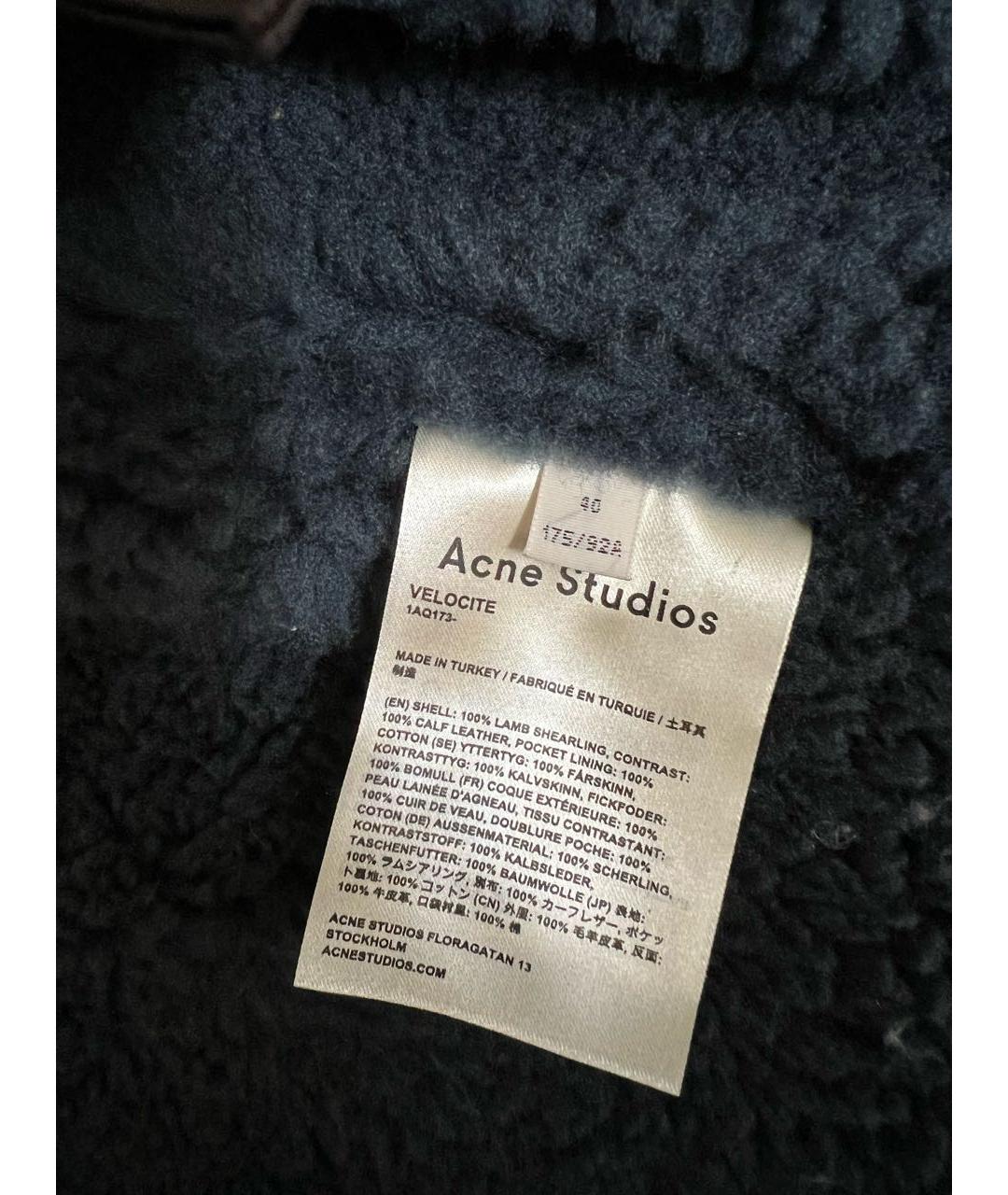 ACNE STUDIOS Коричневая меховая дубленка, фото 4