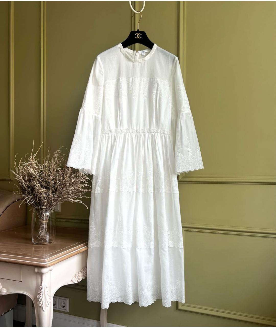VILSHENKO Белое хлопковое повседневное платье, фото 9