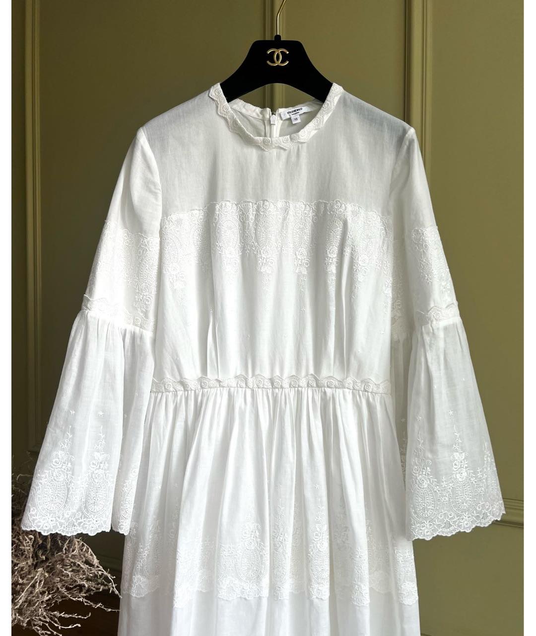 VILSHENKO Белое хлопковое повседневное платье, фото 2