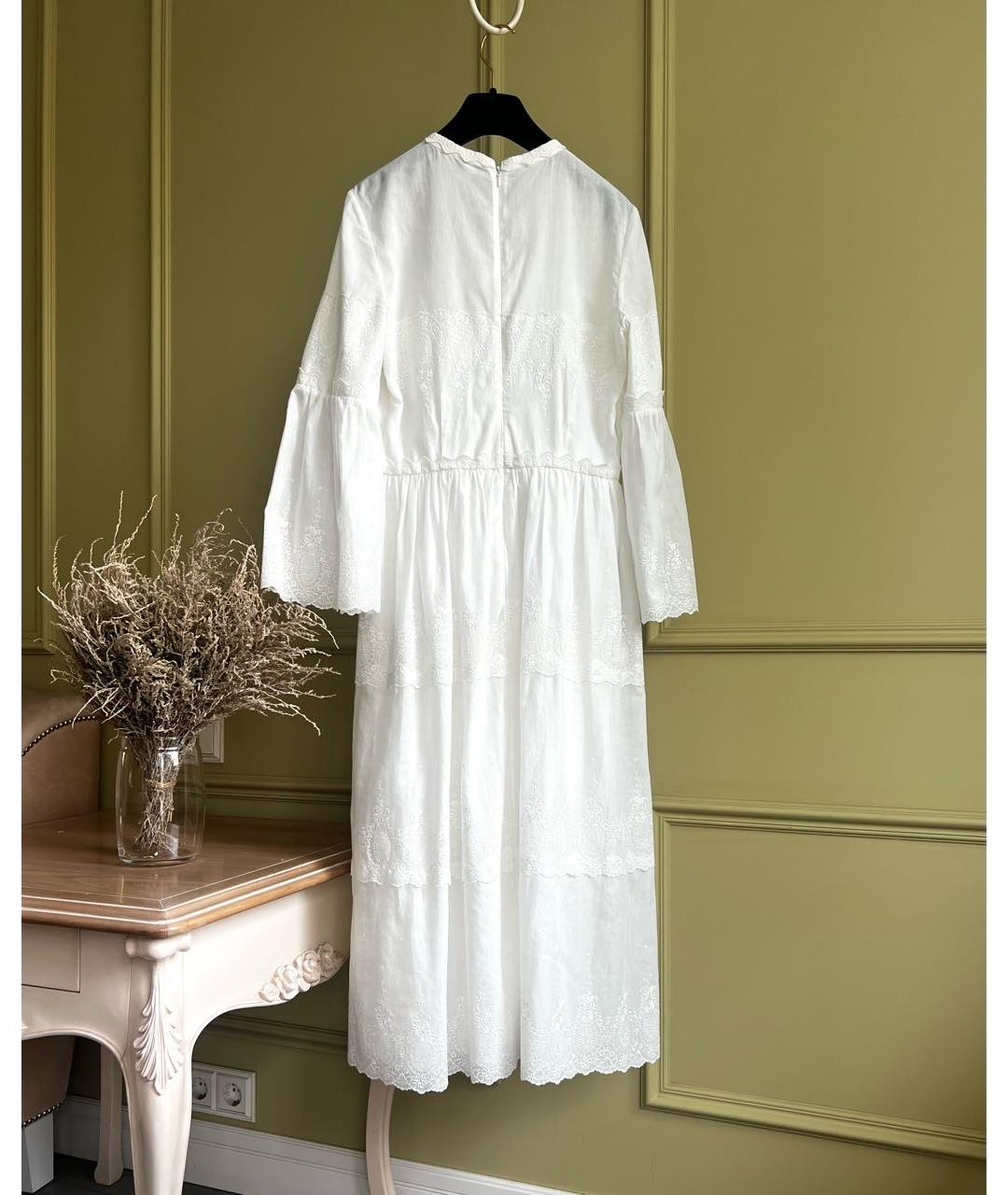 VILSHENKO Белое хлопковое повседневное платье, фото 5