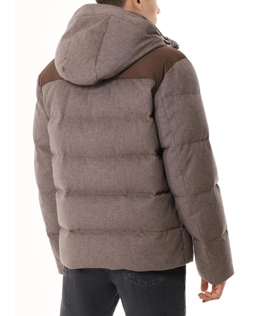 PAUL & SHARK Коричневый кашемировый пуховик, фото 3