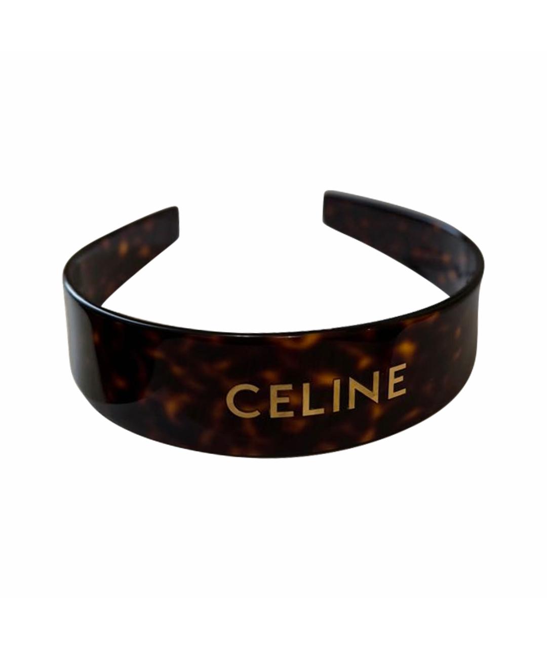 CELINE Коричневый ободок, фото 1