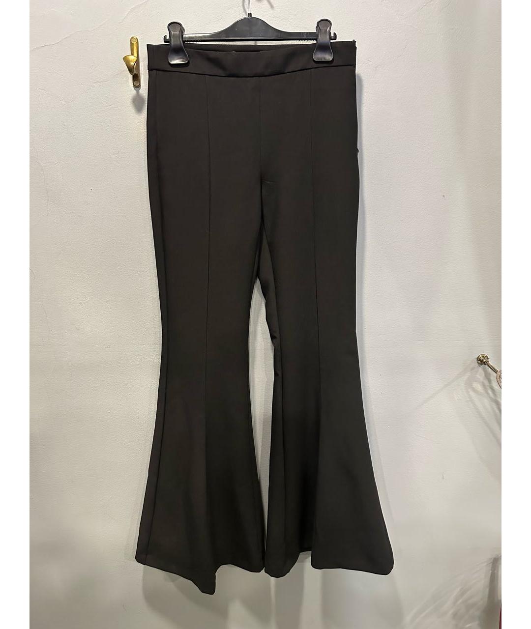 MAX&CO Черные полиэстеровые брюки широкие, фото 5