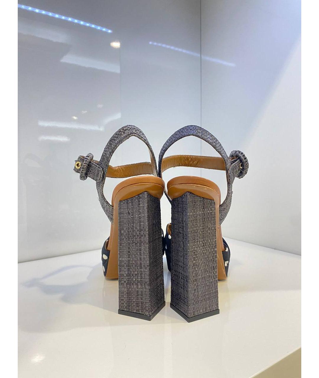 DOLCE&GABBANA Черные босоножки, фото 2