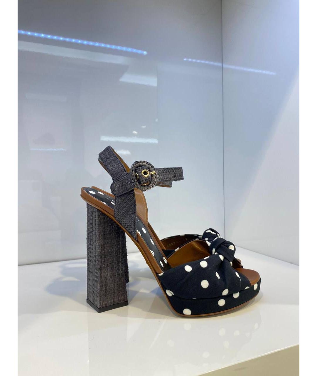 DOLCE&GABBANA Черные босоножки, фото 3