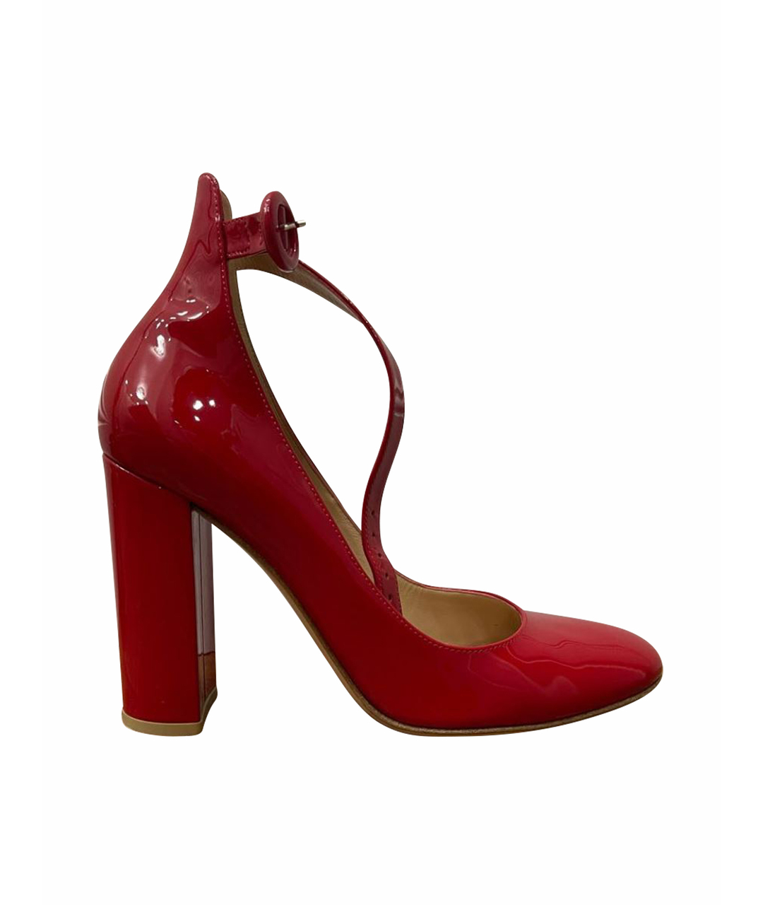 GIANVITO ROSSI Красные туфли из лакированной кожи, фото 1