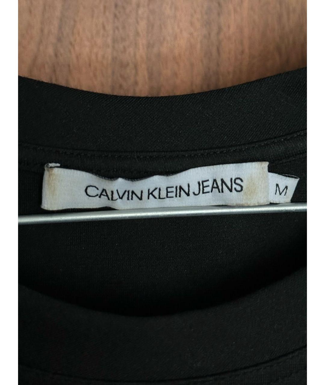 CALVIN KLEIN Черное полиэстеровое повседневное платье, фото 3