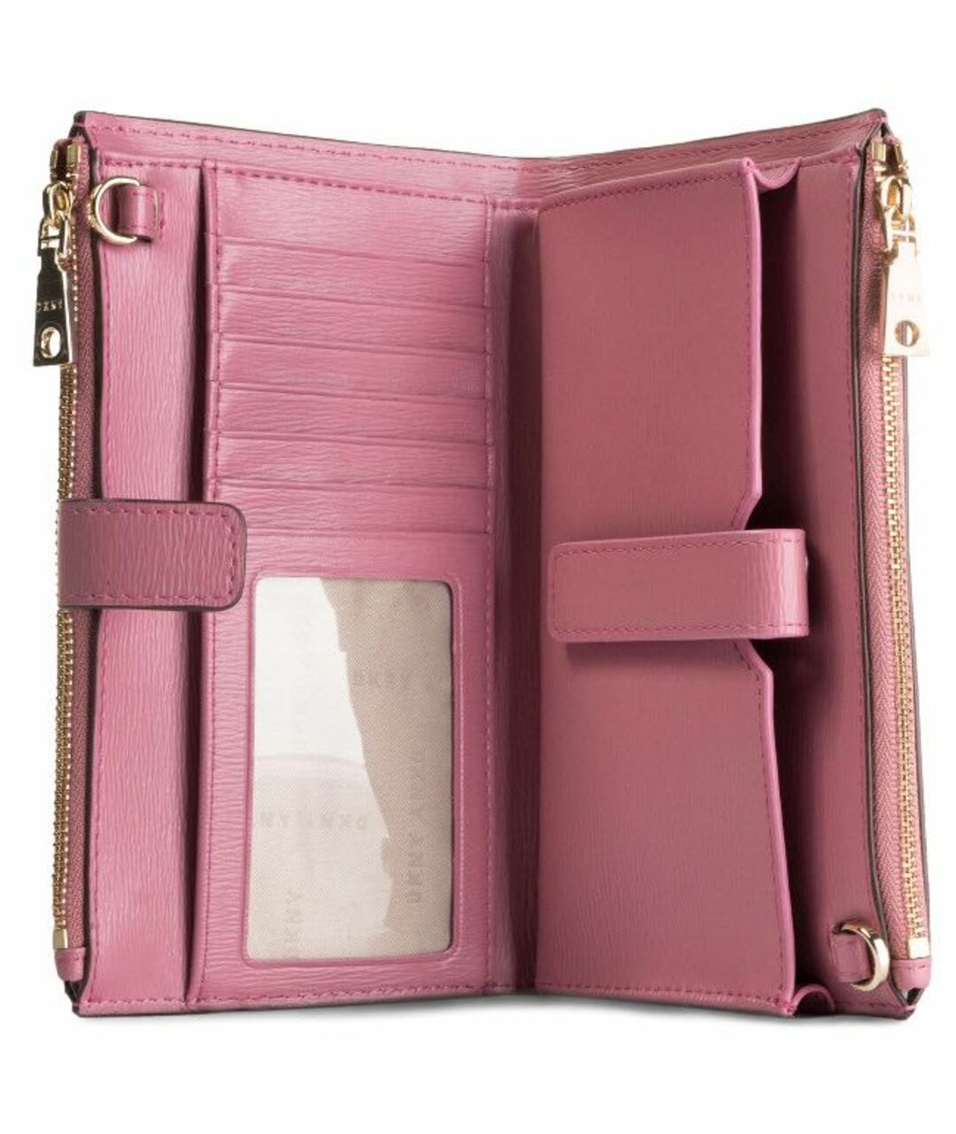 DKNY Розовый кожаный кошелек, фото 2