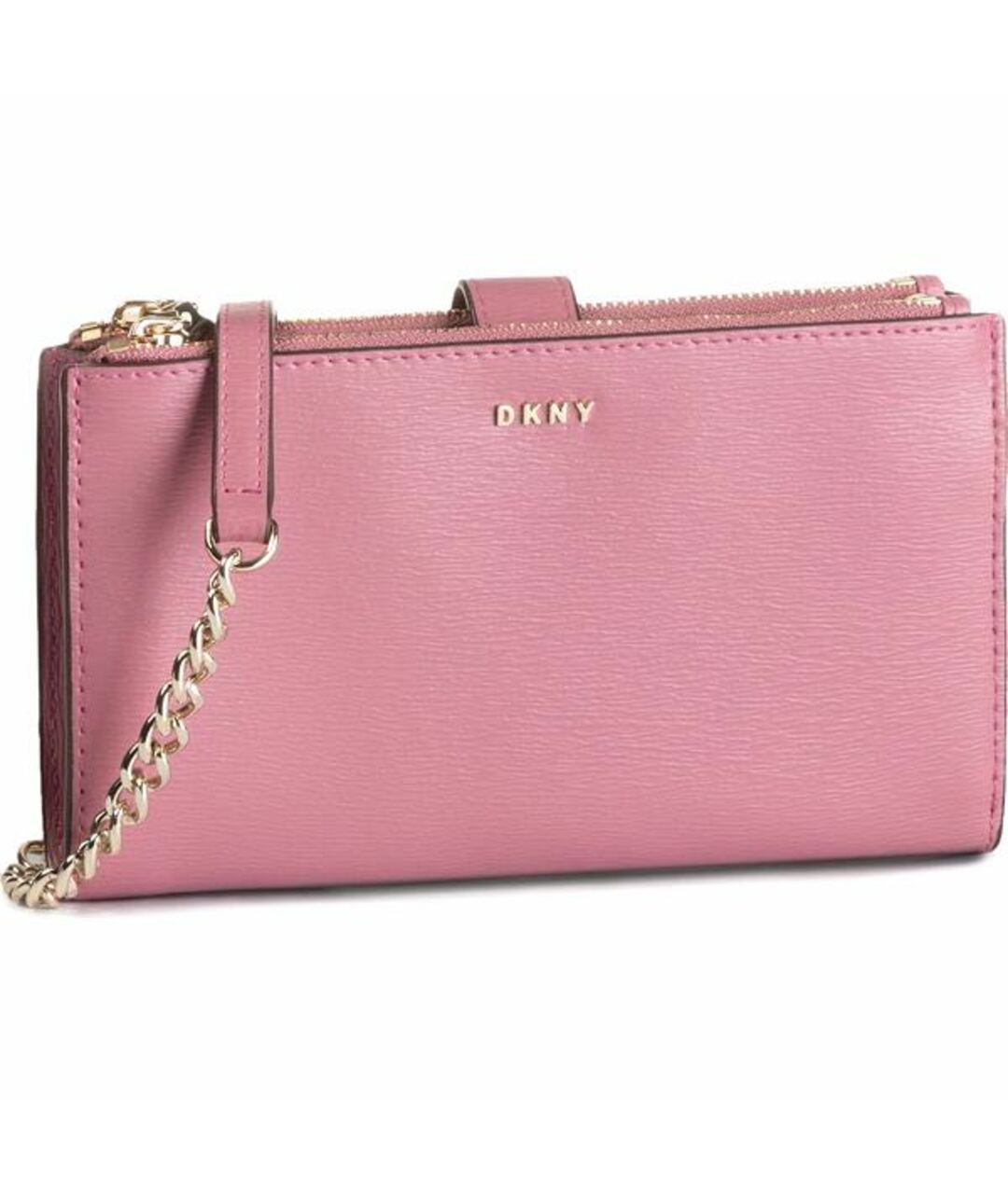 DKNY Розовый кожаный кошелек, фото 6