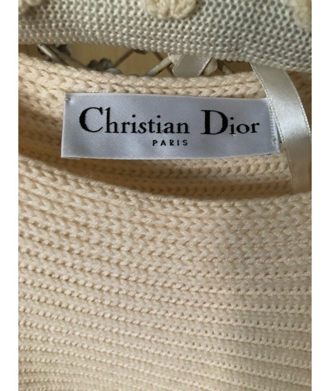 CHRISTIAN DIOR PRE-OWNED Белый кашемировый джемпер / свитер, фото 3