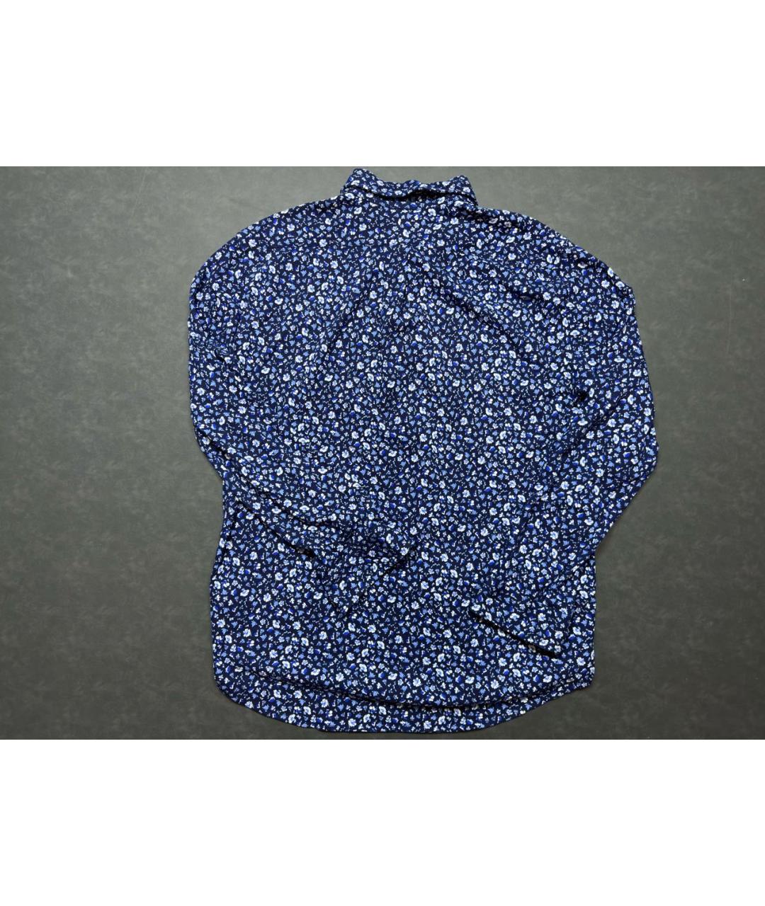 RALPH LAUREN Темно-синяя хлопковая кэжуал рубашка, фото 3