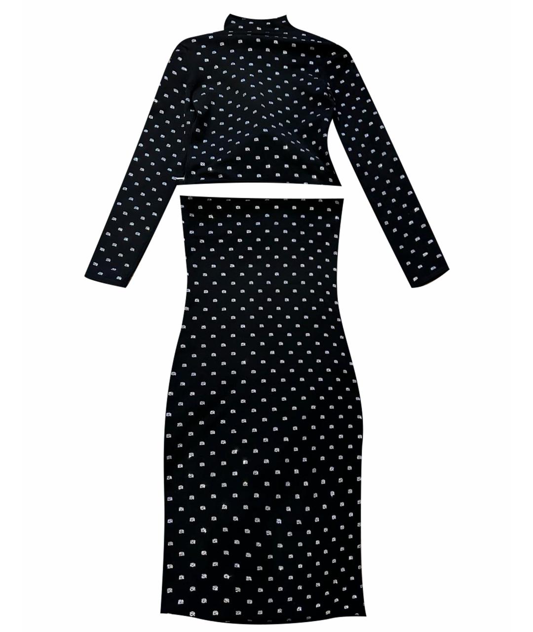ALEXANDER WANG Черный полиэстеровый костюм с юбками, фото 1