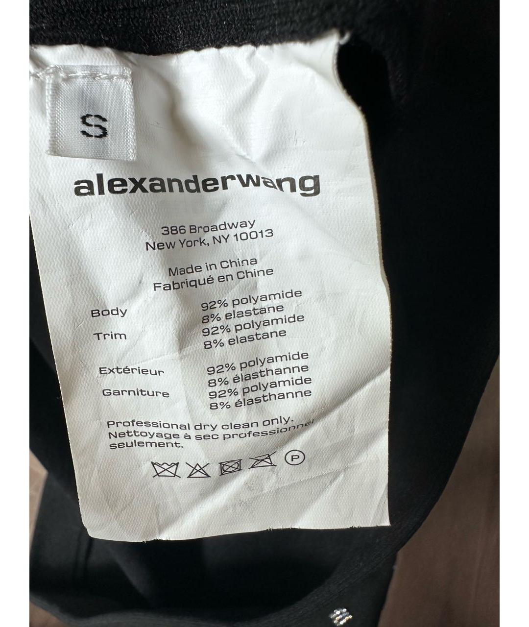 ALEXANDER WANG Черный полиэстеровый костюм с юбками, фото 4