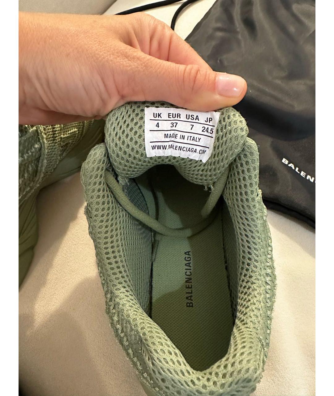 BALENCIAGA Хаки кроссовки, фото 6